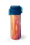 Coral High Kids Lacivert Renkli Çizgili Desenli Pipetli ve Direkt İçim Çelik Termos 500 ml 31890