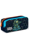 CORAL HİGH KİDS LACİVERT ROBOT DESENLİ 3'LÜ OKUL ÇANTA SETİ