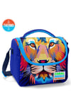 CORAL HİGH KİDS LACİVERT SAKS ASLAN DESENLİ 3'LÜ OKUL ÇANTA SETİ 