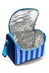 CORAL HİGH KİDS MAVİ YEŞİL ÇİZGİ DESENLİ 3 LÜ OKUL SIRT ÇANTA SETİ