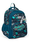 Coral High Kids Nefti Gamer Desenli Üç Bölmeli Okul Sırt Çantası 14423