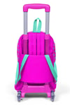 CORAL HİGH KİDS NEON PEMBE SU YEŞİLİ KALP DESENLİ 600 ml ÇELİK TERMOSLU ÇEKÇEKLİ 4'LÜ ÇANTA SETİ