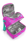CORAL HİGH KİDS NEON PEMBE SU YEŞİLİ KALP DESENLİ 600 ml ÇELİK TERMOSLU ÇEKÇEKLİ 4'LÜ ÇANTA SETİ