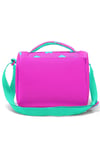 CORAL HİGH KİDS NEON PEMBE SU YEŞİLİ KALP DESENLİ ÇELİK TERMOSLU 4'LÜ OKUL ÇANTA SETİ