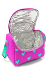 CORAL HİGH KİDS NEON PEMBE SU YEŞİLİ KALP DESENLİ ÇELİK TERMOSLU 4'LÜ OKUL ÇANTA SETİ