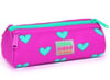 CORAL HİGH KİDS NEON PEMBE SU YEŞİLİ KALP DESENLİ ÇELİK TERMOSLU 4'LÜ OKUL ÇANTA SETİ