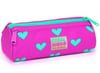 CORAL HİGH KİDS NEON PEMBE SU YEŞİLİ KALP DESENLİ 600 ml ÇELİK TERMOSLU ÇEKÇEKLİ 4'LÜ ÇANTA SETİ