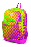 CORAL HİGH KİDS NEON RENKLİ DAMA DESENLİ 3'LÜ OKUL ÇANTA SETİ 