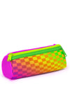 CORAL HİGH KİDS NEON RENKLİ DAMA DESENLİ 3'LÜ OKUL ÇANTA SETİ 