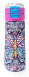 CORAL HİGH KİDS PASTEL RENKLİ KELEBEK DESENLİ  4'LÜ OKUL ÇANTA SETİ
