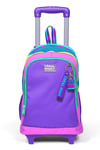 Coral High Kids Pembe Pastel Renkli Üç Bölmeli Çekçekli Okul Sırt Çantası 23959