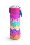 CORAL HİGH KİDS PEMBE RENGARENK DONDURMA DESENLİ 500 ml ÇELİK TERMOSLU 4'LÜ OKUL ÇANTA SETİ