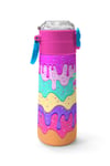 CORAL HİGH KİDS PEMBE RENGARENK DONDURMA DESENLİ 500 ml ÇELİK TERMOSLU 4'LÜ OKUL ÇANTA SETİ