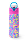 CORAL HİGH KİDS PEMBE SARI LAVANTA KAMUFLAJ DESENLİ 500 ml ÇELİK TERMOSLU 4'LÜ OKUL ÇANTA SETİ