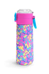 CORAL HİGH KİDS PEMBE SARI LAVANTA KAMUFLAJ DESENLİ 500 ml ÇELİK TERMOSLU 4'LÜ OKUL ÇANTA SETİ