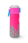 Coral High Kids Pembe Siyah Beyaz Desenli Pipetli ve Direkt İçim Çelik Termos 500 ml 31878
