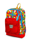 CORAL HİGH KİDS RENKLİ BLOK DESENLİ 500 ml TERMOSLU 4'LÜ OKUL ÇANTA SETİ