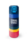 Coral High Kids Renkli Çizgi Desenli Pipetli ve Direkt İçim Çelik Termos 500 ml 38122