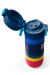Coral High Kids Renkli Çizgi Desenli Pipetli ve Direkt İçim Çelik Termos 500 ml 38122