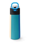 Coral High Kids Renkli Çizgili Desenli Pipetli ve Direkt İçim Çelik Termos 500 ml 31879