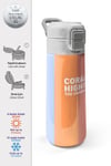 Coral High Kids Renkli Çizgili Desenli Pipetli ve Direkt İçim Çelik Termos 500 ml 31880