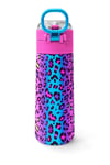 CORAL HİGH KİDS RENKLİ LEOPAR DESENLİ 500 ml ÇELİK TERMOSLU  4'LÜ OKUL ÇANTA SETİ 