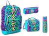CORAL HİGH KİDS RENKLİ LEOPAR DESENLİ 500 ml ÇELİK TERMOSLU  4'LÜ OKUL ÇANTA SETİ 