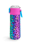 CORAL HİGH KİDS RENKLİ LEOPAR DESENLİ 500 ml ÇELİK TERMOSLU  4'LÜ OKUL ÇANTA SETİ 