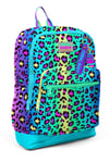 CORAL HİGH KİDS RENKLİ LEOPAR DESENLİ 650 ml ÇELİK TERMOSLU  4'LÜ OKUL ÇANTA SETİ 