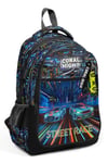 Coral High Kids Renkli Yarış Arabası Desenli Üç Bölmeli Okul Sırt Çantası 33259