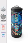 CORAL HİGH KİDS RENKLİ YARIŞ ARABASI DESENLİ 650 ml ÇELİK TERMOSLU 4'LÜ OKUL ÇANTA SETİ 