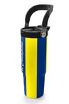 Coral High Kids Sarı Lacivert Çubuklu Pipetli ve Direkt İçim Çelik Termos 900 ml 38730
