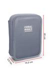 Coral High Kids Sarı Siyah Robot Desenli Çift Katlı kalem Çanta 11156