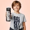 Coral High Kids Siyah Basketbol Desenli Pipetli ve Direkt İçim Çelik Termos 500 ml 31852