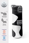 Coral High Kids Siyah Beyaz Desenli Pipetli ve Direkt İçim Çelik Termos 500 ml 31887