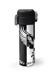 Coral High Kids Siyah Beyaz Kartal Taraftar Desenli Pipetli ve Direkt İçim Çelik Termos 500 ml 31789
