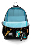 CORAL HİGH KİDS SİYAH NEVER GİVE UP DESENLİ 3'LÜ OKUL ÇANTA SETİ 