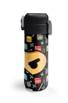 CORAL HİGH KİDS SİYAH NİNJA DESENLİ 500 ml ÇELİK TERMOSLU  4'LÜ OKUL ÇANTA SETİ