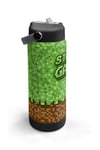 CORAL HİGH KİDS YEŞİL KAHVERENGİ HİGH CRAFT DESENLİ  650 ml TERMOSLU 3'LÜ ÇEKÇEKLİ OKUL ÇANTA SETİ