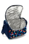 CORAL HİGH LACİVERT GEOMETRİK DESENLİ 3'LÜ OKUL ÇANTA SETİ
