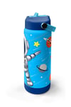 Coral High Lacivert Mavi Astronot Desenli Katlanır Ağızlıklı Çelik Termos 650 ml 38389