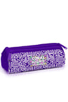 CORAL HİGH MOR BEYAZ GEOMETRİK DESENLİ 500 ml ÇELİK TERMOSLU 4'LÜ OKUL ÇANTA SETİ