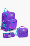 CORAL HİGH MOR LEOPAR DESENLİ 3'LÜ OKUL ÇANTA SETİ 