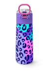 CORAL HİGH MOR LEOPAR DESENLİ ÇELİK TERMOSLU 4'LÜ OKUL ÇANTA SETİ SET