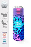 CORAL HİGH MOR LEOPAR DESENLİ ÇELİK TERMOSLU 4'LÜ OKUL ÇANTA SETİ SET