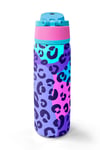 CORAL HİGH MOR LEOPAR DESENLİ ÇELİK TERMOSLU 4'LÜ OKUL ÇANTA SETİ SET