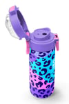 CORAL HİGH MOR LEOPAR DESENLİ ÇELİK TERMOSLU 4'LÜ OKUL ÇANTA SETİ SET