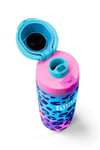 Coral High Mor Leopar Desenli Pipetli ve Direkt İçim Çelik Termos 800 ml 38521