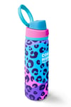 Coral High Mor Leopar Desenli Pipetli ve Direkt İçim Çelik Termos 800 ml 38521