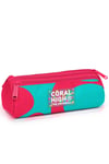 CORAL HİGH NEON MERCAN TURKUAZ DESENLİ 500 ml ÇELİK TERMOSLU 4'LÜ OKUL ÇANTA SETİ 